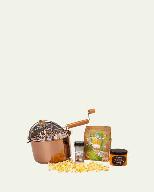 Copper-Plated Whirley-Pop & Hull-Less Butter Popcorn Collection